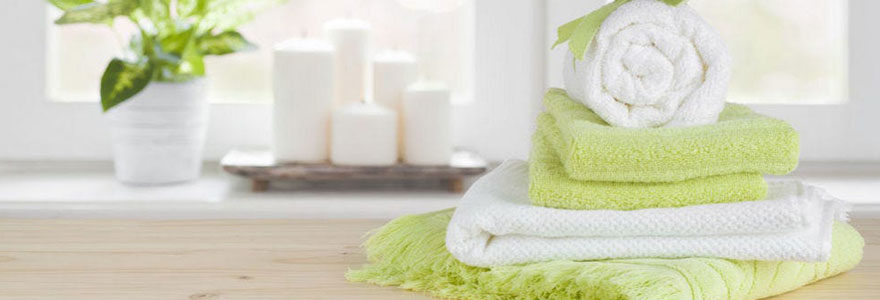 Textiles d'essuyage pour salles de bains
